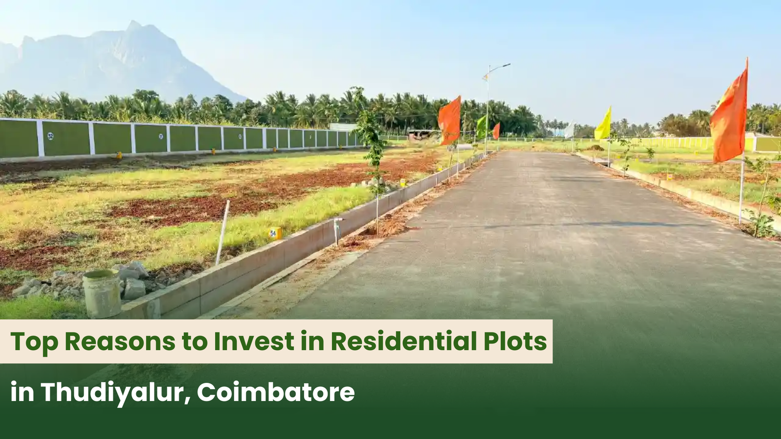Top Reasons to Invest in Residential Plots in Thudiyalur, Coimbatore